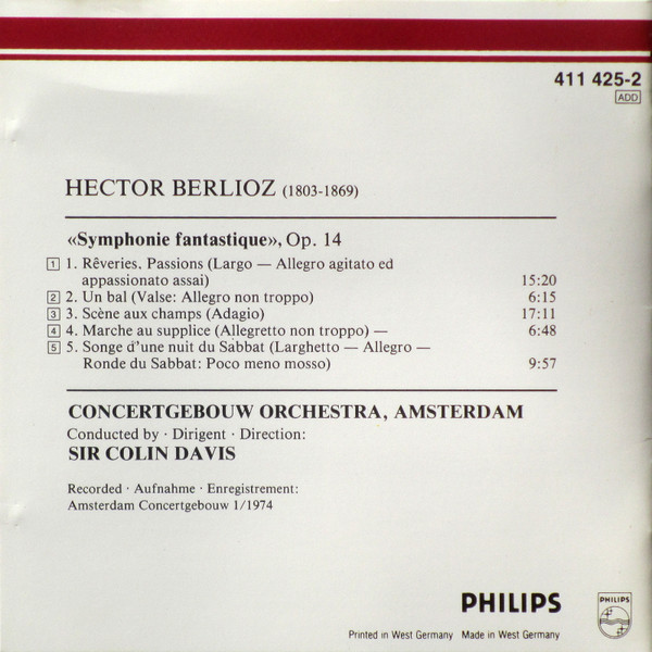 Berlioz* - Concertgebouw Orchestra, Amsterdam* - Sir Colin Davis-2