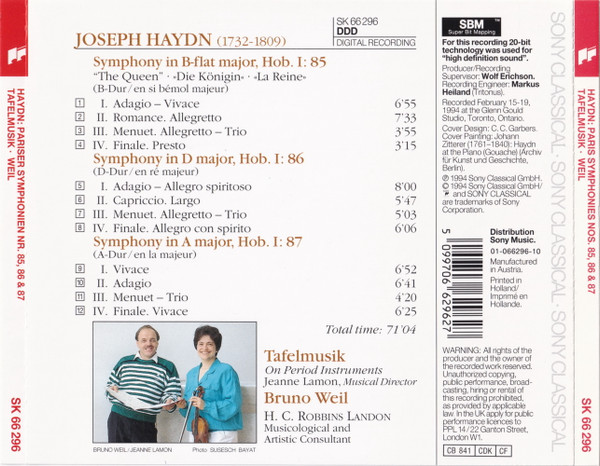 Joseph Haydn, Tafelmusik*, Bruno Weil-1