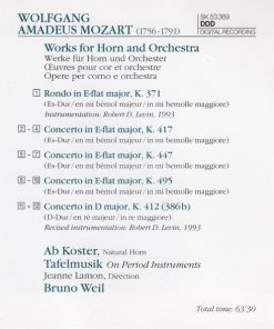 Mozart* - Ab Koster, Tafelmusik*, Bruno Weil-1