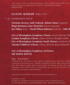 Gustav Mahler, Sir Simon Rattle, City Of Birmingham Symphony Orchestra, City Of Birmingham Symphony Orchestra Chorus, City Of Birmingham Symphony Youth Chorus, Toronto Children's Chorus, London Symphony Chorus, Christine Brewer, Soile Isokoski, Juliane Ba-1