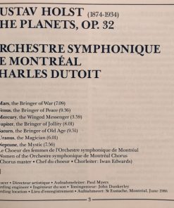 Gustav Holst - Orchestre symphonique de Montréal / Charles Dutoit-4