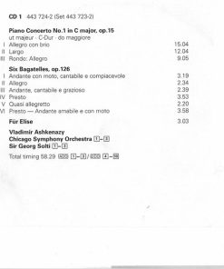 Beethoven* ; Vladimir Ashkenazy, Chicago Symphony Orchestra, Sir Georg Solti*-3