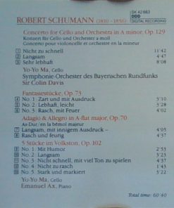 Schumann* - Yo-Yo Ma, Symphonie-Orchester Des Bayerischen Rundfunks, Sir Colin Davis / Emanuel Ax-1