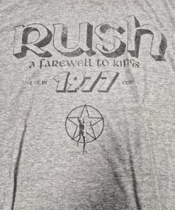 RUSH - A FAREWELL TO KINGS 1977 REPLICA CONCERT T-SHIRT XL