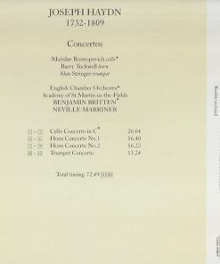 Haydn* – Stringer* • Tuckwell* • Rostropovich* / Britten* • Marriner*-1