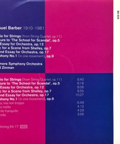 Barber* - Baltimore Symphony Orchestra, David Zinman-1