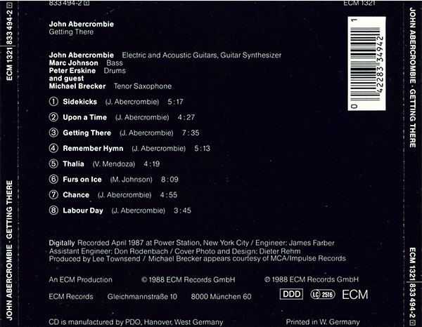 John Abercrombie, Marc Johnson (2), Peter Erskine And Guest Michael Brecker-1