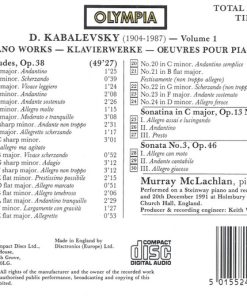 D. Kabalevsky*, Murray McLachlan-1