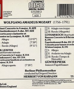Mozart* - Leister*, Koch*, Piesk*, Herbert von Karajan, Berlin Philharmonic*-1