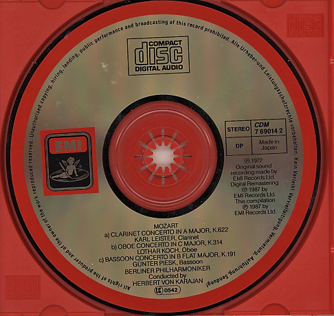Mozart* - Leister*, Koch*, Piesk*, Herbert von Karajan, Berlin Philharmonic*-2