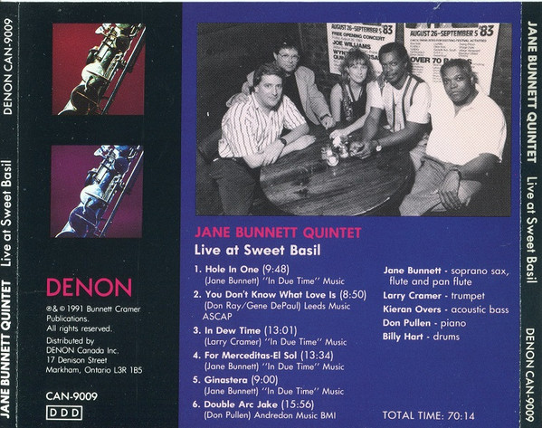 Jane Bunnett Quintet Featuring Don Pullen, Billy Hart-1