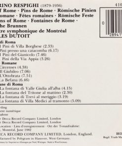 Ottorino Respighi, Orchestre symphonique de Montréal, Charles Dutoit-1
