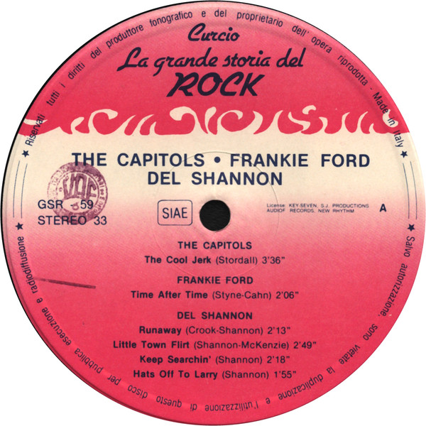 The Capitols / Frankie Ford / Del Shannon / Gladys Knight & The Pips*-4