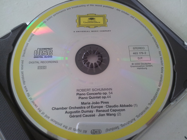 Schumann* - Maria João Pires · Chamber Orchestra Of Europe* · Claudio Abbado / Augustin Dumay · Renaud Capuçon · Gérard Caussé · Jian Wang-1
