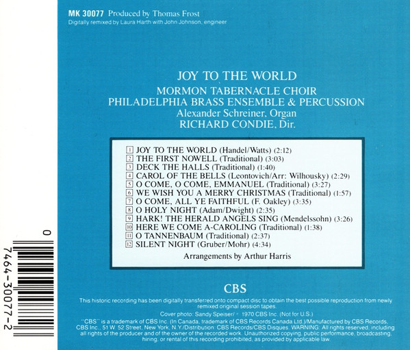 Mormon Tabernacle Choir / Philadelphia Brass Ensemble / Richard Condie* / Alexander Schreiner-1