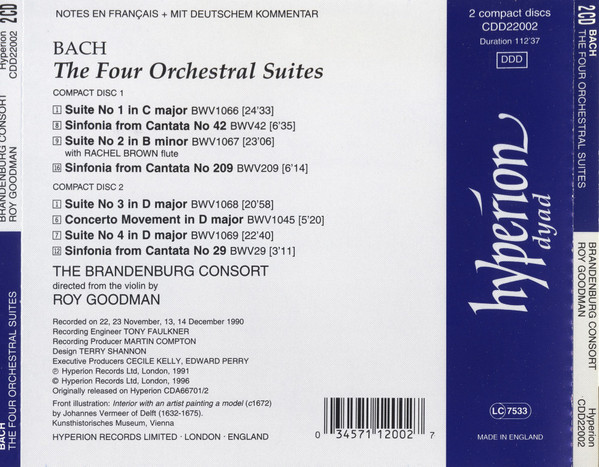 Bach*, The Brandenburg Consort*, Roy Goodman-1