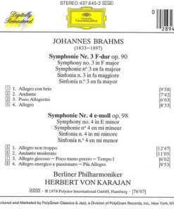 Johannes Brahms - Berliner Philharmoniker, Herbert von Karajan-1
