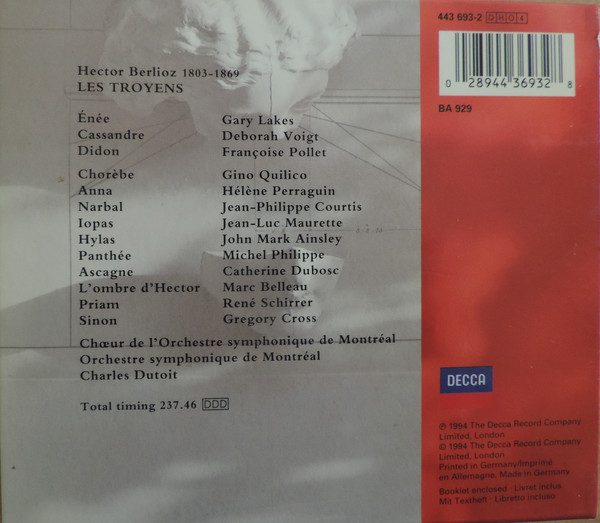 Berlioz* - Lakes*, Pollet*, Voigt*, Quilico*, Courtis*, Perraguin*, Ainsley*, Chœur* Et Orchestre Symphonique De Montréal, Dutoit*-1