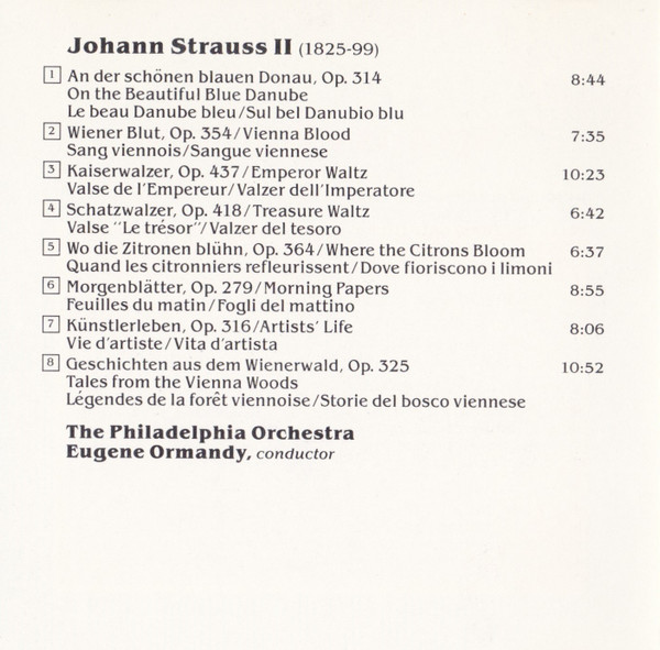 Johann Strauss II* - The Philadelphia Orchestra, Ormandy*-3