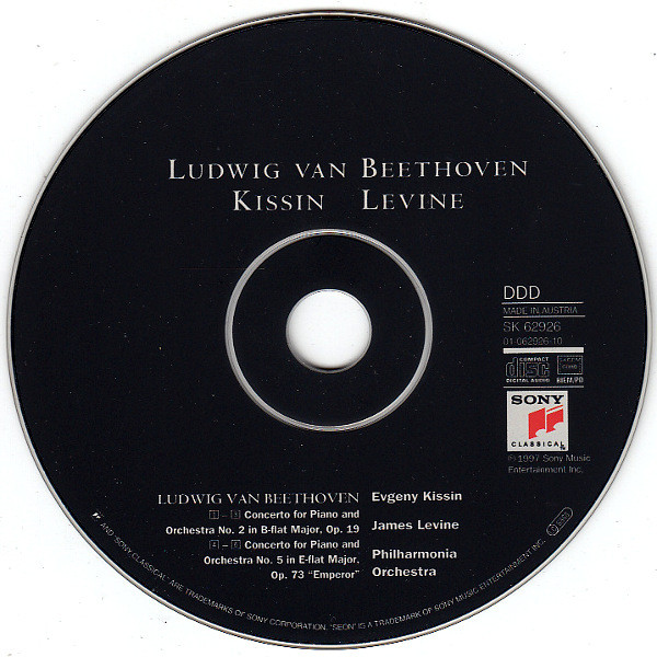 Evgeny Kissin* | Beethoven* | Philharmonia Orchestra | James Levine (2)-2