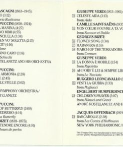 André Kostelanetz, His Orchestra*, Columbia Symphony Orchestra, New York Philharmonic, Mascagni*, Puccini*, Bizet*, Verdi*, Saint-Saëns*, Leoncavallo*, Humperdinck*, Offenbach*-1