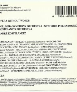 André Kostelanetz, His Orchestra*, Columbia Symphony Orchestra, New York Philharmonic, Mascagni*, Puccini*, Bizet*, Verdi*, Saint-Saëns*, Leoncavallo*, Humperdinck*, Offenbach*-4