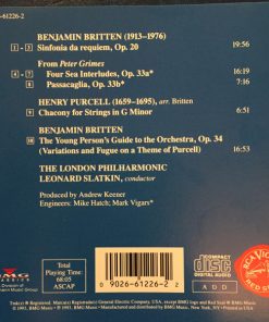 Benjamin Britten, Henry Purcell, Leonard Slatkin, The London Philharmonic*-2