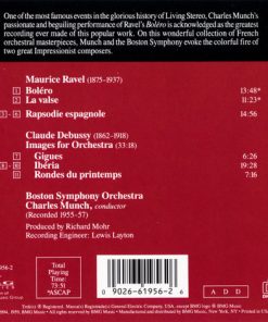 Charles Munch, Boston Symphony Orchestra : Ravel*, Debussy*-1