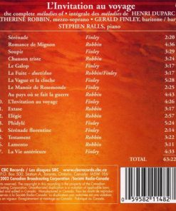 Henri Duparc, Catherine Robbin, Gerald Finley, Stephen Ralls-1