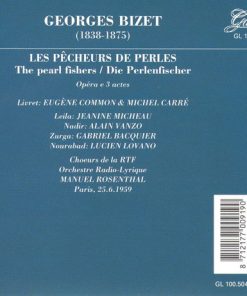 Georges Bizet - Alain Vanzo, Janine Micheau, Gabriel Bacquier, Lucien Lovano, Manuel Rosenthal-1