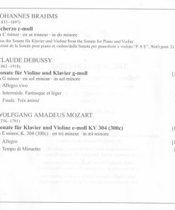 Brahms* • Debussy* • Franck* • Mozart* - Anne-Sophie Mutter, Lambert Orkis-2