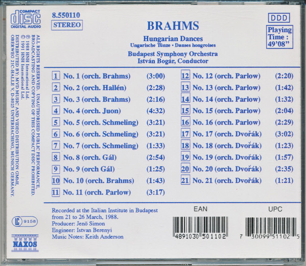 Brahms*, István Bogár, Budapest Symphony Orchestra-1