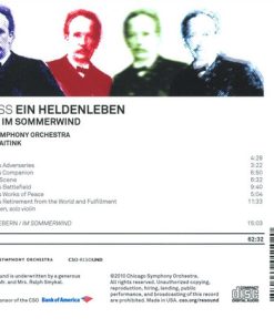 Strauss* / Webern*, Chicago Symphony Orchestra, Bernard Haitink-1