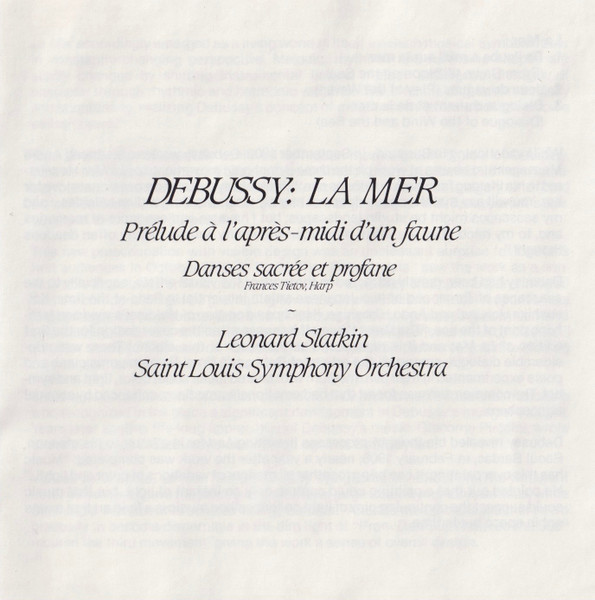 Debussy* - Leonard Slatkin / Saint Louis Symphony Orchestra-4