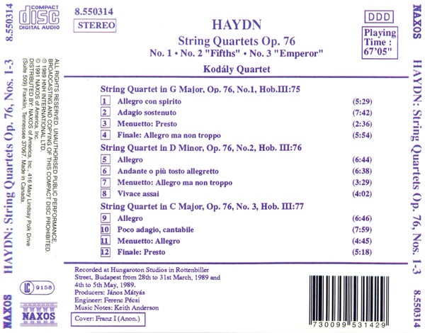 Joseph Haydn - Kodály Quartet-1