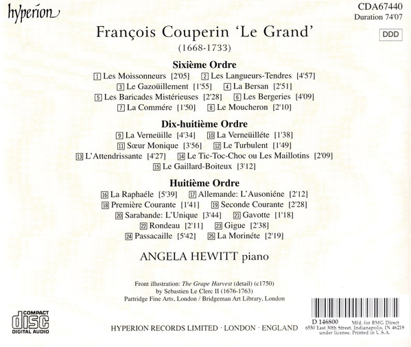 François Couperin, Angela Hewitt-1