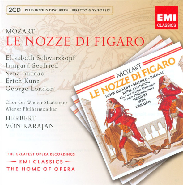 Mozart* - Elisabeth Schwarzkopf, Irmgard Seefried, Sena Jurinac, Erich Kunz, George London (2), Chor Der Wiener Staatsoper*, Wiener Philharmoniker, Herbert von Karajan-0
