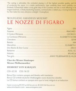 Mozart* - Elisabeth Schwarzkopf, Irmgard Seefried, Sena Jurinac, Erich Kunz, George London (2), Chor Der Wiener Staatsoper*, Wiener Philharmoniker, Herbert von Karajan-2