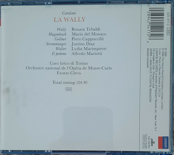 Catalani* - Tebaldi* · Del Monaco* · Cappuccilli* · Orchestre National De L'Opéra De Monte-Carlo · Fausto Cleva-1