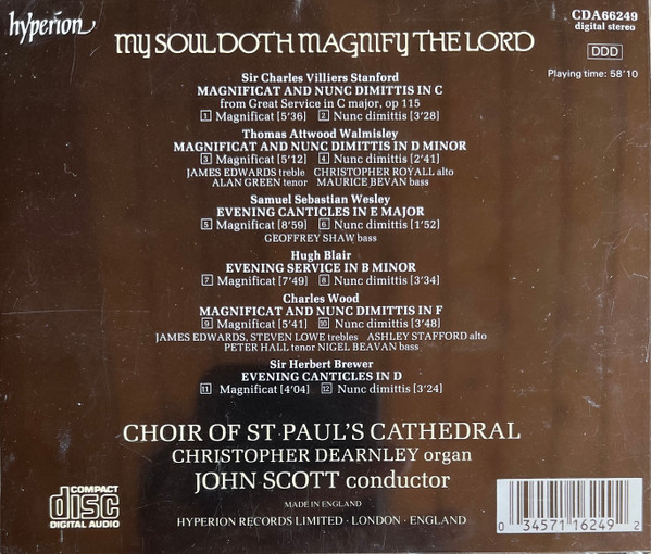 St. Paul's Cathedral Choir, Christopher Dearnley, John Scott (10), Various-1