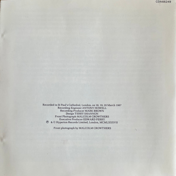 St. Paul's Cathedral Choir, Christopher Dearnley, John Scott (10), Various-3