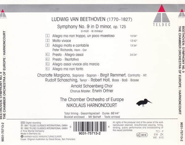 Beethoven* - Harnoncourt*, The Chamber Orchestra Of Europe-1