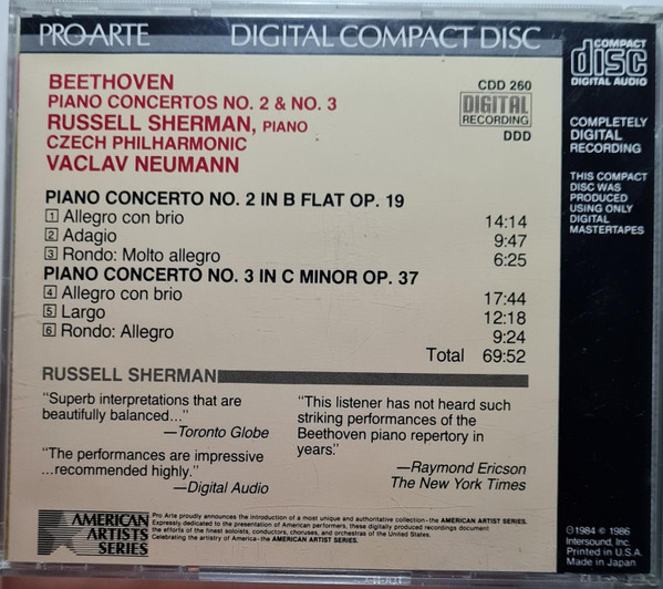 Beethoven*, Russell Sherman, Czech Philharmonic*, Vaclav Neumann*-1