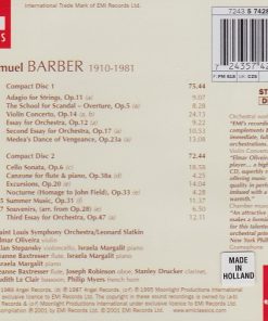 Barber* - Elmar Oliveira, St Louis Symphony Orchestra*, Leonard Slatkin-1