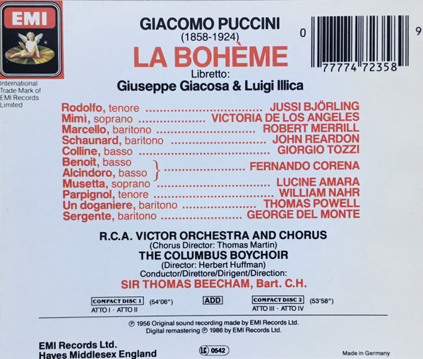 Puccini* - Victoria De Los Angeles, Jussi Björling, Sir Thomas Beecham-3