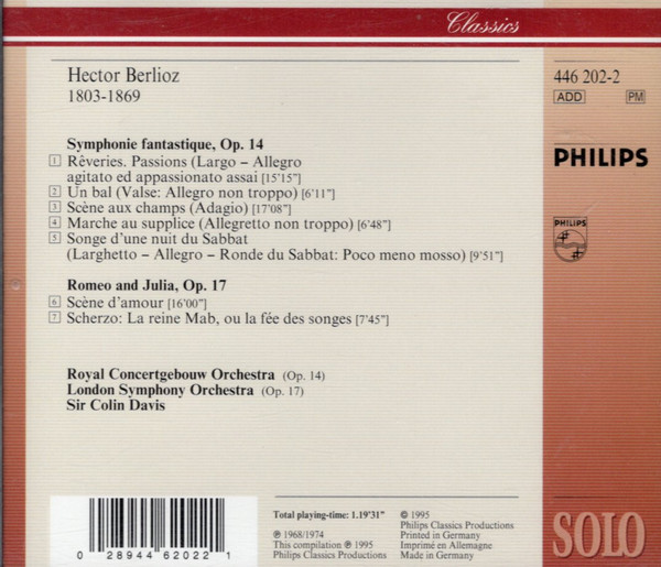 Berlioz* - Royal Concertgebouw Orchestra*, London Symphony Orchestra, Sir Colin Davis-1