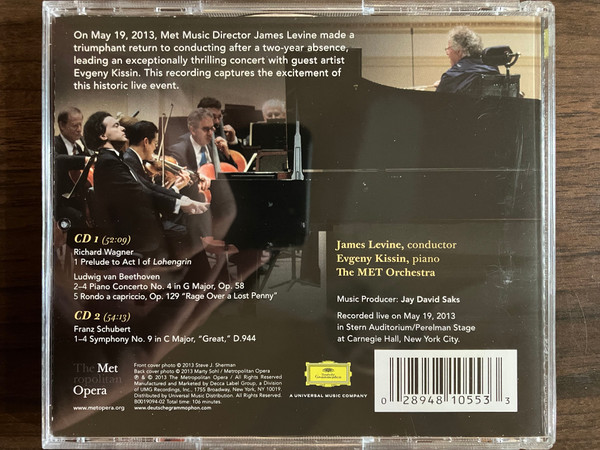 James Levine (2), The MET Orchestra*, Yevgeny Kissin-3
