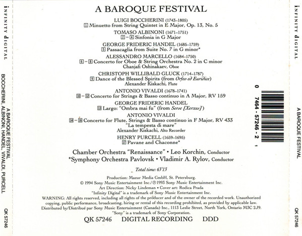 Handel*, Vivaldi*, Purcell*, Albinoni*-2