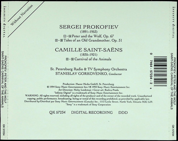 Prokofiev* / Saint-Saëns* – St. Petersburg Radio & TV Symphony Orchestra*, Stanislav Gorkovenko-1