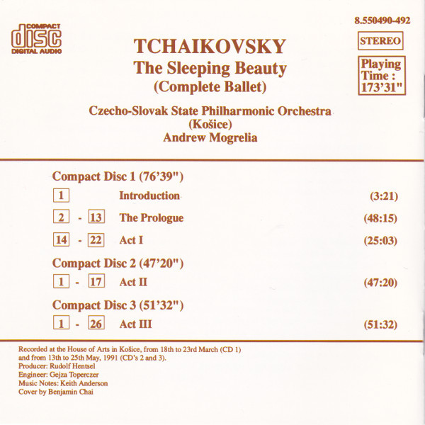 Tchaikovsky* - Czecho-Slovak State Philharmonic Orchestra (Košice)*, Andrew Mogrelia-1